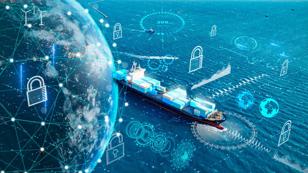 Smart port logistics technology